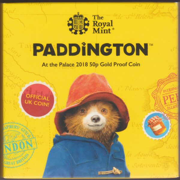 2018 Gold Proof Fifty Pence Paddington - Image 5