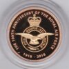 2018 Gold Proof Two Pounds RAF Badge Double Sovereign coin. This coin comes in the presentation box with certificate as issued by the Royal Mint.