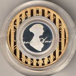 2017 Two Pounds Standard Silver Proof Jane Austen coin, was issued by the royal mint and includes the original box and certificate.