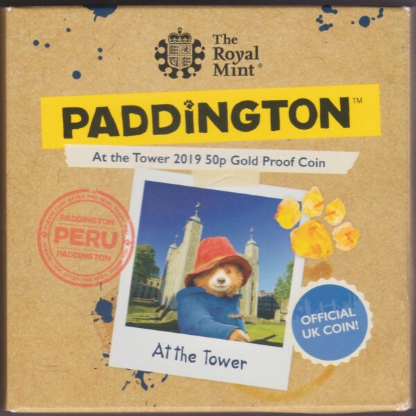 2019 Gold Proof Fifty Pence Paddington At The Tower - Image 4