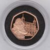 2019 Gold Proof Fifty Pence Paddington At The Tower. This coin was struck to celebrate Paddington Bear. The coin comes boxed with certificate.