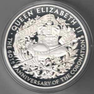 Boxed 2013 Silver Proof One Kilo Coin The Queen's Coronation. This coin was issued to celebrate the the queens coronation 60th anniversary.