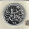 Boxed 2011 Silver Britannia One Ounce Coin. The coin contains one ounce of fine silver. All of our silver coins have been pre-owned and are in stock.