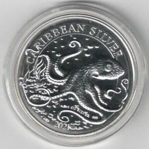 2021 Barbados Silver One Ounce Octopus. The coin contains one ounce of 999 fine silver . All of our silver coins are in stock.