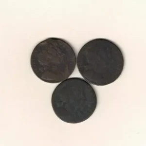 THREE WILLIAM & MARY 1689 TO 1694 HALFPENNY COINS. ALL COINS ARE INSTOCK FOR DESPATCH. YOU ARE BUYING THREE HALFPENNY COINS.