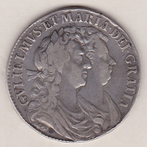 1689 Silver Halfcrown Coin - William & Mary - Image 2