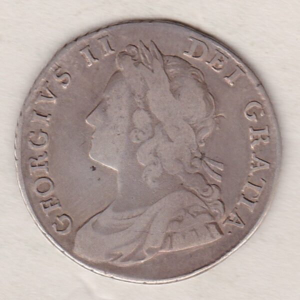 1734 Silver Shilling - George II - Image 2