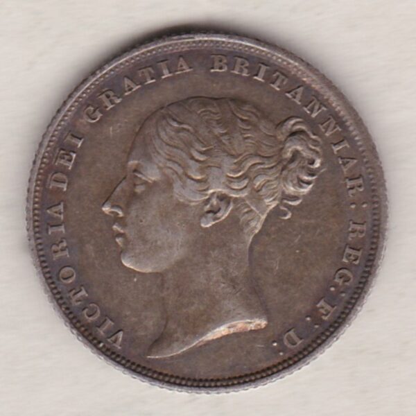 1838 Silver Shilling - Victoria Young Head - Image 2