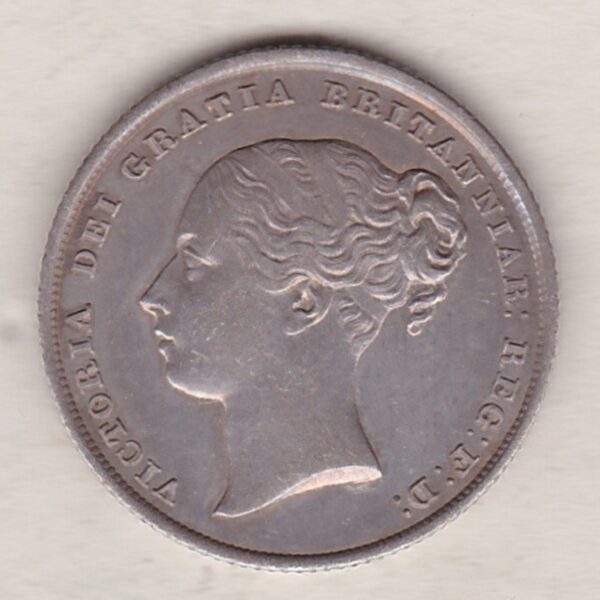 1839 Silver Shilling - Victoria Young Head - Image 2