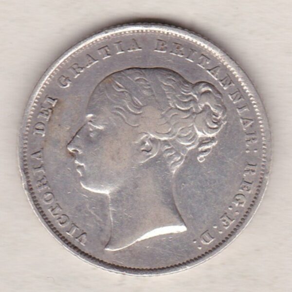 1841 Silver Shilling - Victoria Young Head - Image 2