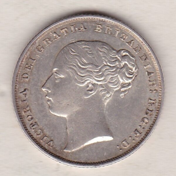 1849 Silver Shilling - Victoria Young Head - Image 2