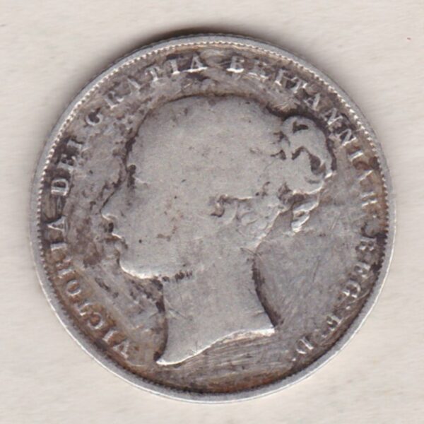 1851 Silver Shilling - Victoria Young Head - Image 2