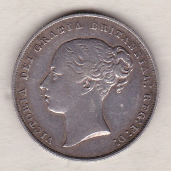 1852 Silver Shilling - Victoria Young Head - Image 2