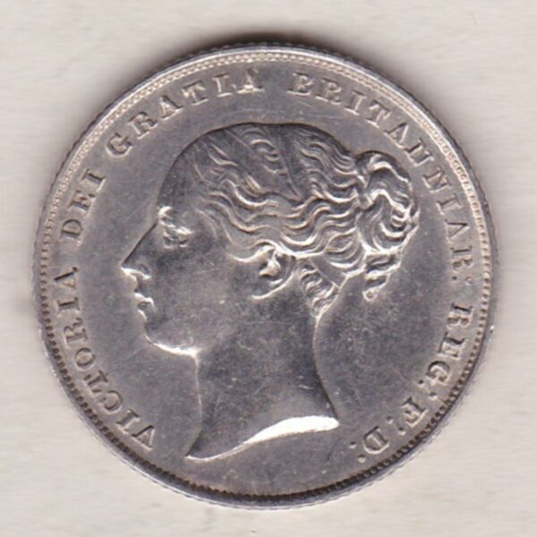 1853 Silver Shilling - Victoria Young Head - Image 2