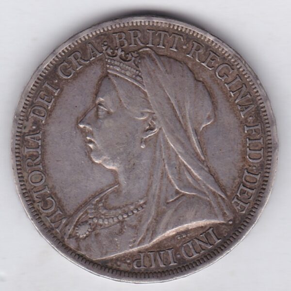 1893 LVI Silver Crown - Victoria Old Head - Image 2