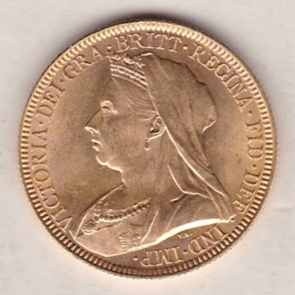 1893 Gold Sovereign Coin – Victoria Old Head - Image 2