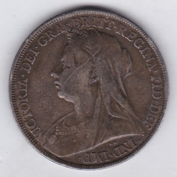 1894 LVII Silver Crown - Victoria Old Head - Image 2