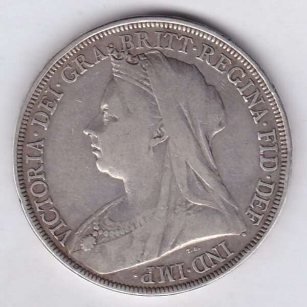 1895 LVIII Silver Crown - Victoria Old Head - Image 2