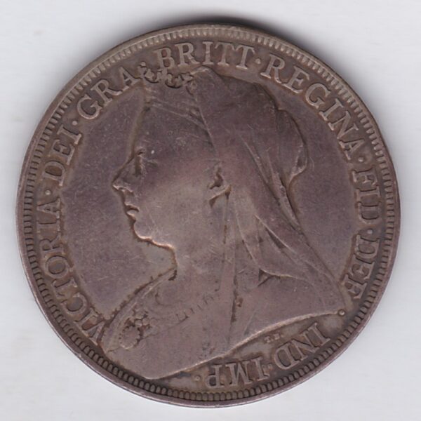 1896 LIX Silver Crown – Victoria Old Head - Image 2