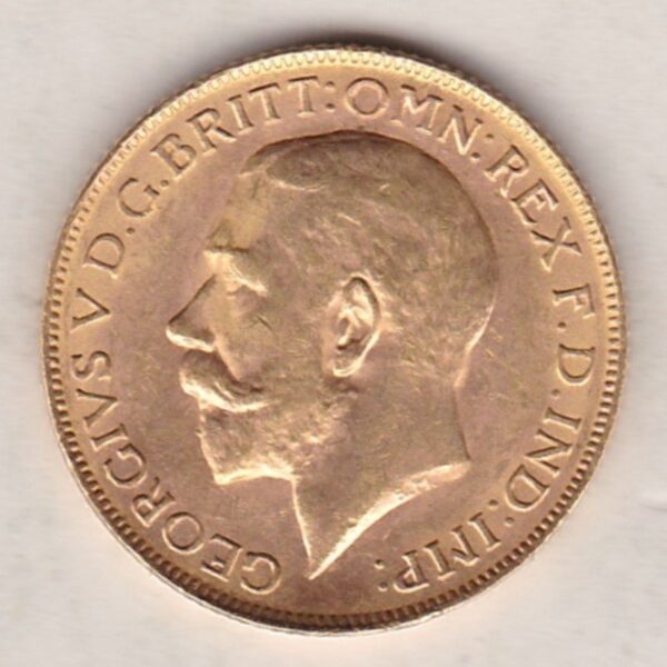 1920 P Gold Sovereign Coin - George V - Image 2