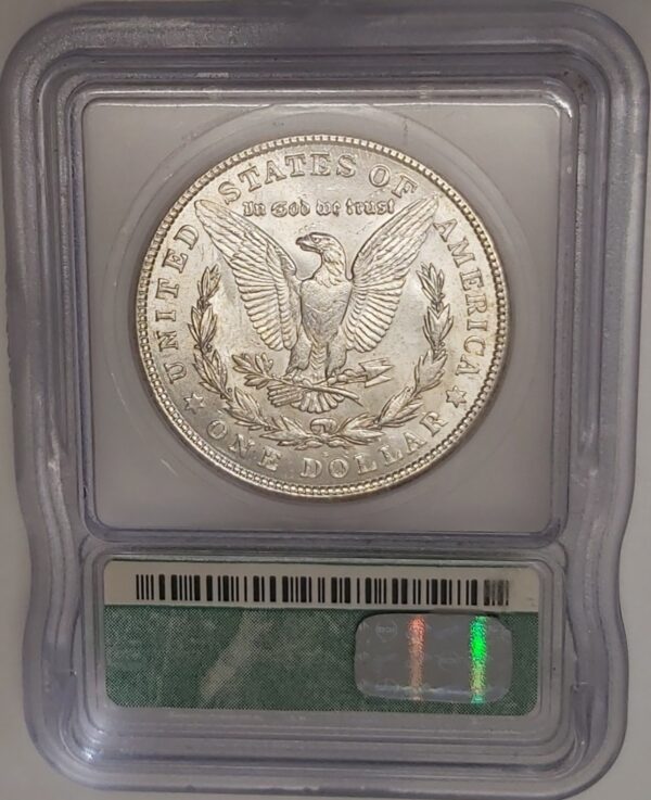 1921 S Silver USA Morgan Dollar MS63 - Image 2