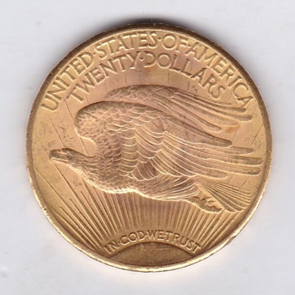 1927 USA Twenty Dollars Gold Coin - Image 2