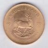 1970 South Africa Gold One Ounce Krugerrand. Investment one ounce gold coin featuring Paul Kruger on the Obverse. The springbok on the Reverse.