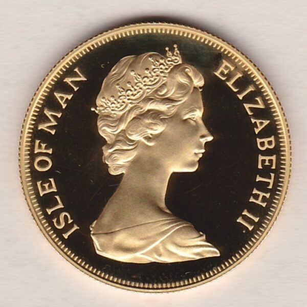 1974 Isle Of Man Gold Proof Double Sovereign - Image 2