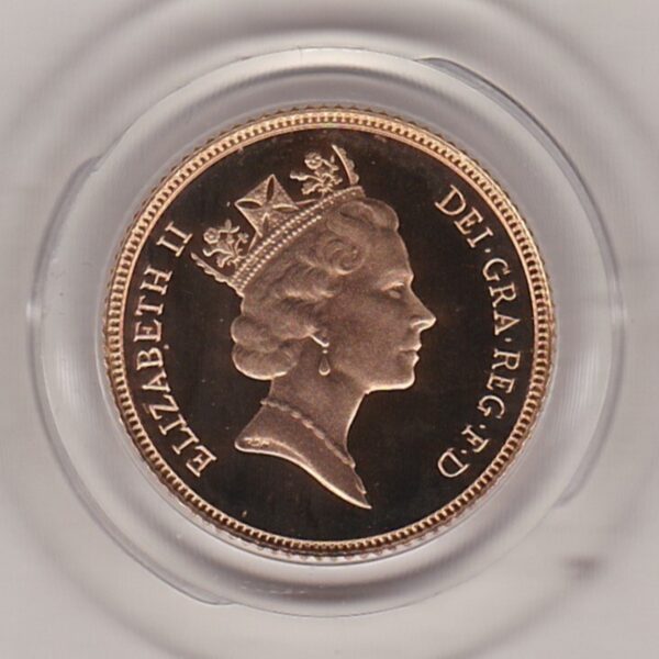 1985 Gold Proof Half Sovereign - Image 2