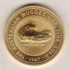 1987 Gold Australia Half Ounce Nugget coin. Investment half ounce gold coin featuring Queen Elizabeth II on the Obverse. The nugget on the Reverse.