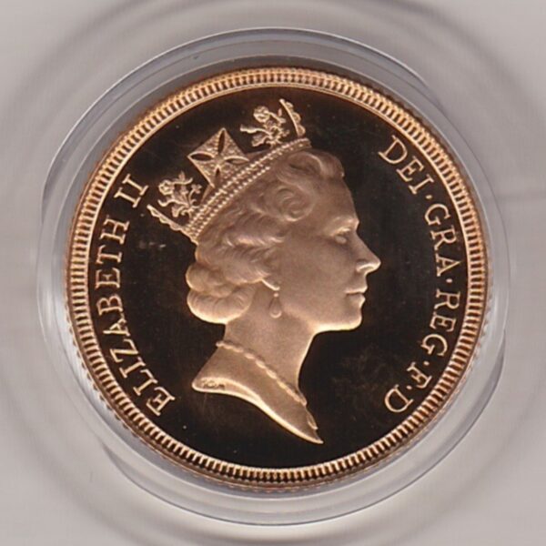 1987 Gold Proof Sovereign Coin - Image 2