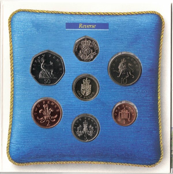 1988 Royal Mint Brilliant Uncirculated Seven Coin Collection - Image 2