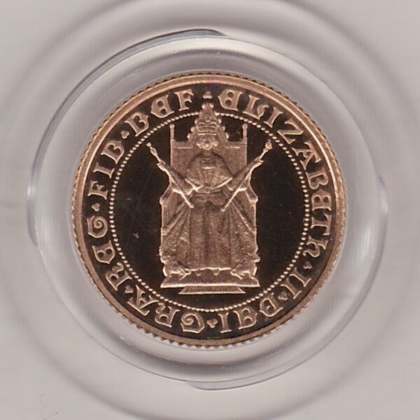 1989 Gold Proof Half Sovereign - 500th Anniversary - Image 2