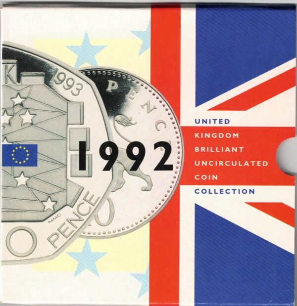 1992 Royal Mint Brilliant Uncirculated Nine Coin Set . This 1992 set comes with card outer. All coins are in stock for despatch