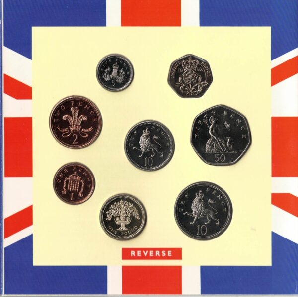 1992 Royal Mint Brilliant Uncirculated Nine Coin Collection - Image 2