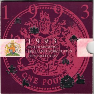 1993 Royal Mint Brilliant Uncirculated Eight Coin Set . This 1993 set comes with card outer. All coins are in stock for despatch