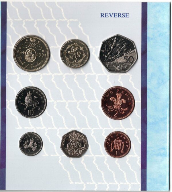 1994 Royal Mint Brilliant Uncirculated Eight Coin Collection - Image 2