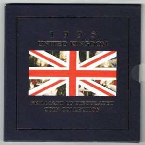 1995 Royal Mint Brilliant Uncirculated Eight Coin Set . This 1995 set comes with card outer. All coins are in stock for despatch