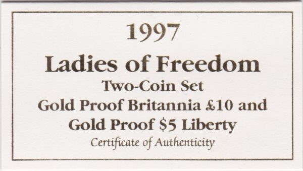 1997 Ladies Of Freedom Gold Set - Image 3