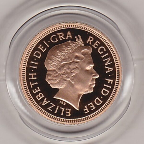 2001 Gold Proof Half Sovereign - Image 2