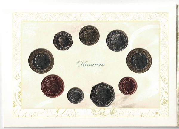 2001 Royal Mint Brilliant Uncirculated Wedding Nine Coin Set - Image 4