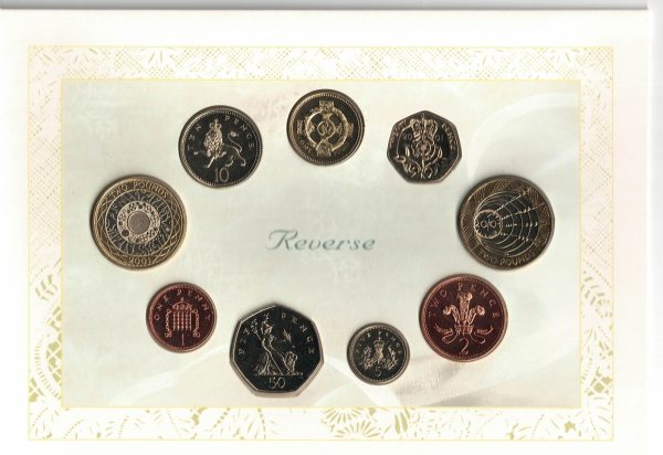 2001 Royal Mint Brilliant Uncirculated Wedding Nine Coin Set - Image 3