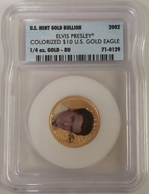 2002 Gold USA Elvis Presley Quarter Ounce - Image 2