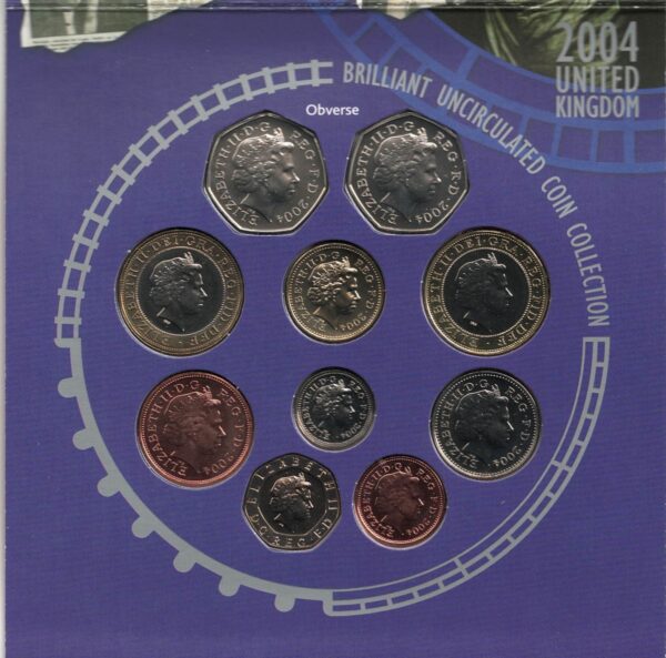 2004 Royal Mint Brilliant Uncirculated Ten Coin Collection - Image 2