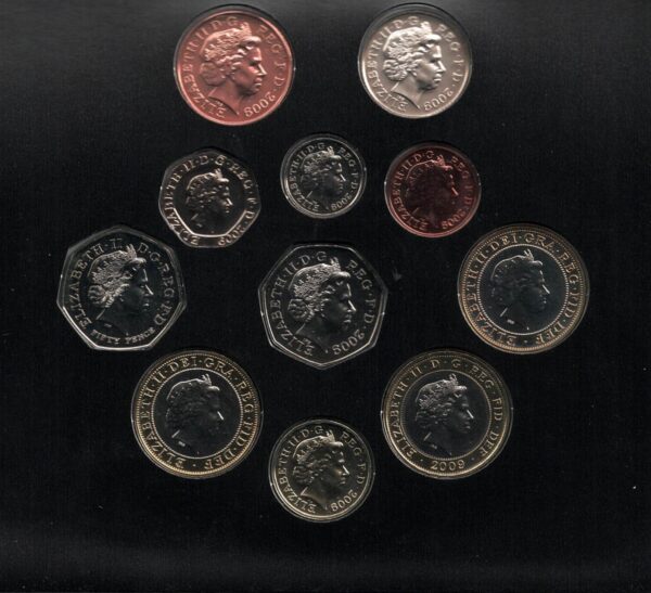 2009 Royal Mint Brilliant Uncirculated Eleven Coin Set - Image 2