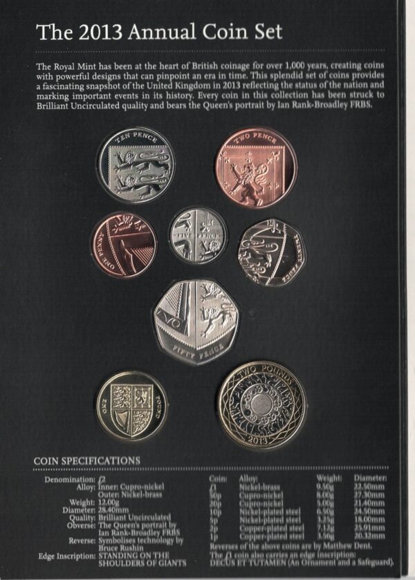 2013 Royal Mint Annual Fifteen Coin Set - Image 2