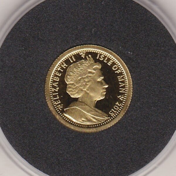 2015 Isle Of Man Proof Gold Twentieth Ounce Angel - Image 2