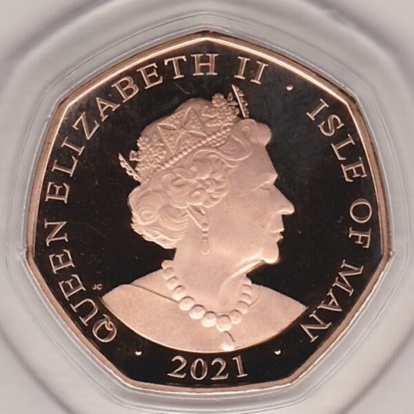 2021 Isle Of Man Gold Proof Fifty Pence - Image 2