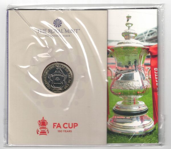 Sealed 2022 Fa Cup Anniversary Two Pound Coin featuring Elizabeth II on the obverse. All coins are in stock for despatch.