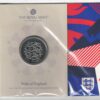 Sealed 2023 Five Pounds England's Lionesses. featuring Queen Elizabeth II on the Obverse with The three lions on the reverse.